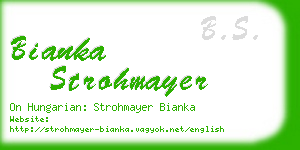 bianka strohmayer business card